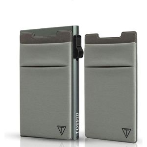 Slanke Pop-up Creditcard Portemonnee voor Mannen - Minimalistische Kaart- en Geldhouder met RFID Bescherming