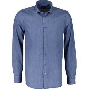 Jac Hensen Overhemd - Modern Fit - Blauw - 3XL Grote Maten