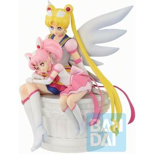 Sailor Moon Eternal Ichibansho - Eternal Sailor Guardians - Eternal Sailor Moon & Eternal Sailor Chibi Moon Figuur 14cm