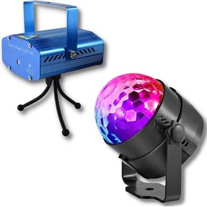 Discolamp Partybox - Discobal - Laser - LED - Feestverlichting