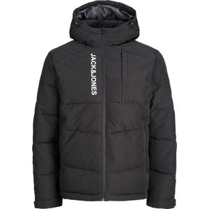 Jack & Jones - Heren Jas winter Otis Puffer Hood - Zwart - Maat S