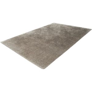 Lalee Glamour - vloerkleed - Velours - Velvet - Recycled karpet fraai tapis - effen tapijt maat 160x230 Silver grijs