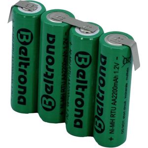 Beltrona RTU4AAZ Accupack Aantal cellen: 4 Batterijgrootte: AA (penlite) Z-soldeerlip NiMH 4.8 V 2200 mAh