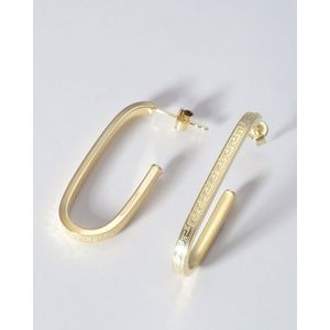 2bs jewelry heckel J hoop, zilveren oorbellen, 14k goud geplaat, handmade