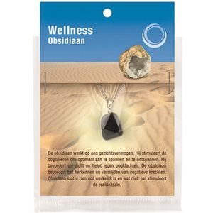 Ruben Robijn Obsidiaan zwart gezondheids hanger