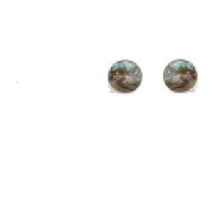 Behave Oorbellen - oorstekers - oorknopjes - abalone schelp - 0.5 cm