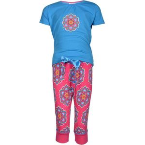 Charlie Choe pyjama - blauw - gipsy flower- maat 110/116