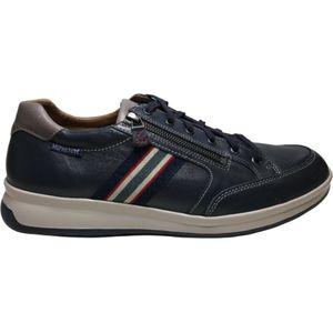 Mephisto Lisandro veter/rits Sneakers Lichtgewicht Blauw Leer mt 46.5