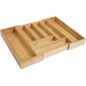 Cosmo Casa Bestekbak - Lade - Inzet Servieslade - Bamboe variabel 35-58x45cm