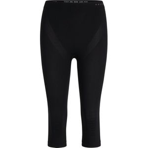 FALKE 3/4 Warm Tights klimaatregulerend, anti zweet functioneel ondergoed sportbroek dames zwart - Maat S