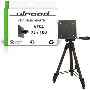 ULROAD VESA Statief Adapter 75 I 100 voor camerastatief met kogelkop statiefkop 3/8"" 1/4"" monitor beeldscherm studio houder tripod