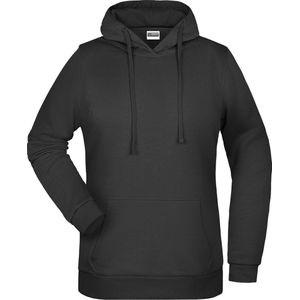 James And Nicholson Vrouwen/dames Basic Hoodie (Zwart)