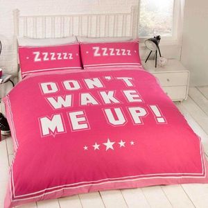 Don't Wake Me Up dekbed - lits jumeaux - roze - dubbelzijdig