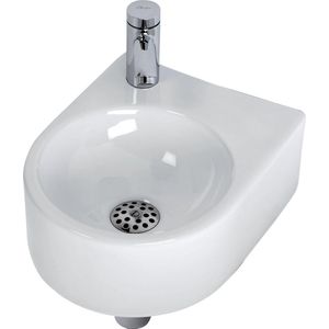 Plieger Atlanta Fontein Toilet - Set - Fontein 27 x 34 cm inclusief fonteinkraan en sifon - Keramiek - Wit