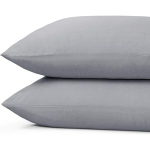 Princess Line Kussenslopen 100% Zachte Katoen - 60x70 cm - (set van 4 stuks)  - Grijs