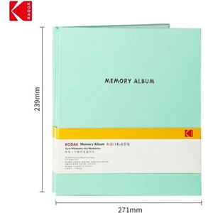 KODAK 9891315 - Fotoalbum van 20 zelfklevende pagina's, Formaat 23,5x27cm, Groen