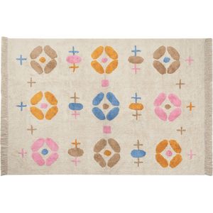 DARAN - Laagpolig vloerkleed - Multicolor - 160 x 230 cm - Katoen
