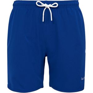 Zwemshort La V effen kleur blauw 128-134