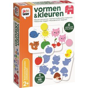 Jumbo Ik Leer Vormen en Kleuren - Leer spelenderwijs kleuren en vormen - Geschikt vanaf 2 jaar - 1-4 spelers