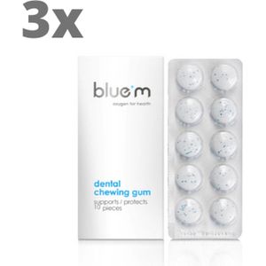 3x BlueM Dentale Kauwgom - Voordeelverpakking