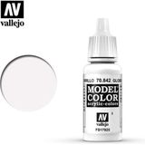Vallejo 70842 Model Color White - Gloss - Acryl Verf flesje