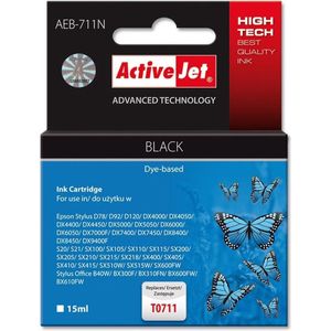 Activejet AEB-711N inktcartridge Compatible Zwart 1 stuk(s)