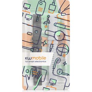 kwmobile 2x armband geschikt voor Garmin Venu Sq Music / Sq - Bandjes voor fitnesstracker in zwart / grijs