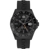 Philipp Plein GMT-I Challenger PWYBA1023 Horloge - Siliconen - Zwart - Ø 44 mm
