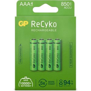 GP Recyko AAA 850mAh 4x