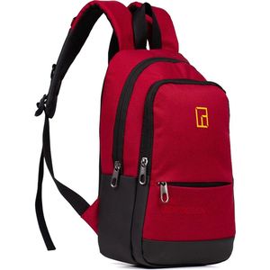 Rugzak Klein - 10 Liter - Dames, Heren, Jongens en Meisjes - Dagelijks Gebruik, School, Reis - Rugtas - Backpack - Schooltas - Rugzakje - Rood