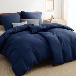 Bedding Duvet Cover Set - Soft Microfiber Duvet Cover135 x 200 cm, 4 Pieces, 2 Duvet Covers, 2 x Pillowcases 80 x 80 cm