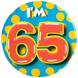 Paperdreams Button klein - i'm 65