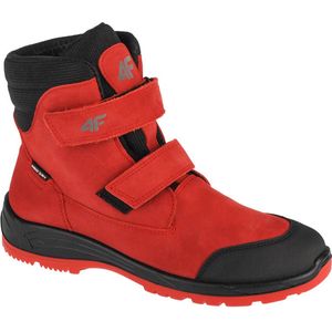 4F Junior Trek HJZ21-JOBMW250-62S, voor een jongen, Rood, Trekkingschoenen,Laarzen, maat: 35