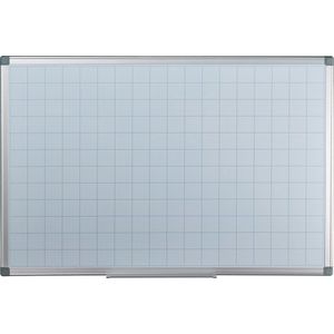 Relaxdays whiteboard planner - magneetbord - planbord - memobord - magnetisch - 60 x 90 cm - geruit