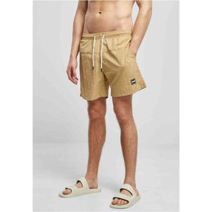 Urban Classics - Block Zwemshorts - L - Beige