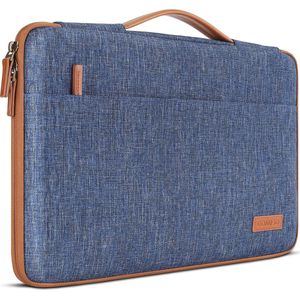 Hoes - 10,1 inch Waterdichte Laptophoes Laptoptas Notebook Tablet Aktetas Draagtas voor 9.7""10.5"" 11"" iPad Pro/10.5"" iPad Air/Surface Go 2018/Samsung Galaxy Tab S3 S4/Lenovo Ideapad D330，Blauw