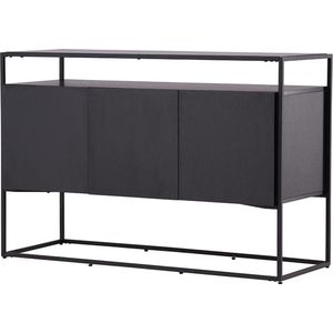 Nest living Cedric houten dressoir zwart - 120 x 45 cm