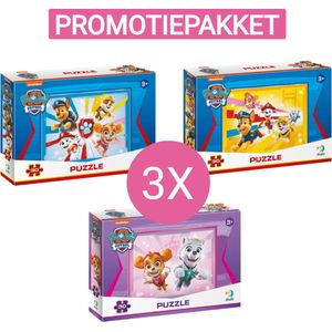 Paw Patrol Voordeelverpakking - 3 Puzzels 3+ - 30 stukjes - Paw Patrol Speelgoed met Chase - Marshall - Skye -Rubble - Everest - Black Friday 2023 -Puzzel 3 jaar