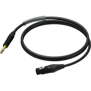 Procab / Neutrik PRA900 XLR (v) - 6,35mm Jack mono (m) audiokabel - 5 meter