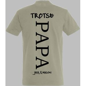 Papa shirt met kindernaam-namen-Leuk Vaderdag cadeau-Verjaardags cadeau voor Papa-Maat S