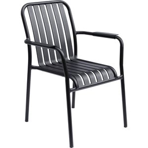 Oviala - Faro - Terrasstoel - Zwart - Aluminium - Stapelbaar