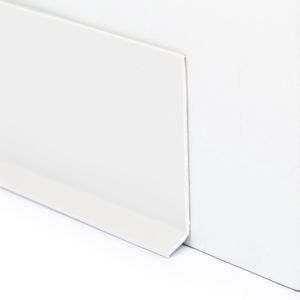 Rubbermagazijn | PVC Plint Wit - 80x1,9mm - Flexibele plint - Lengte 5 meter | Vloerplint