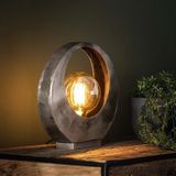 Dimehouse Tafellamp Industrieel Metaal Mia - Rond