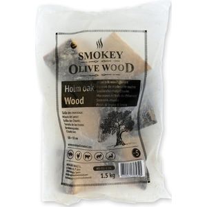 Rookchunks nr.5 1,5 kg steeneik Smokey Olive Wood