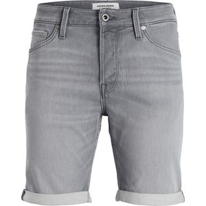 JACK & JONES Rick Icon Shorts regular fit - heren jeans korte broek - grijs denim - Maat: S