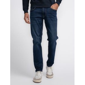 Petrol Industries - Heren Russel regular tapered fit jeans - Blauw - Maat W34L34