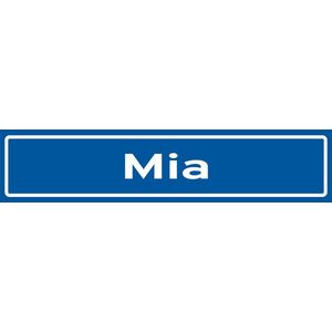 Fotofabriek Straatnaambord Mia | Straatnaambord met naam | Cadeau Mia