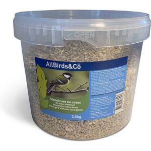 Allbirds&Co Strooivoer No Mess In Emmer - Voer - 2.5 kg