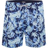 Happy Shorts Zwemshort Heren Met Camouflage Bladeren Print - Maat M - Zwembroek