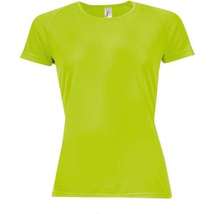 SOLS Dames/dames Sportief T-Shirt met korte mouwen (Neon Groen)